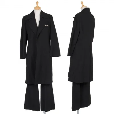 ルナマティーノLUNA ATTINO ワッフルセットアップスーツ 黒