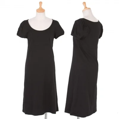 【SALE】アニエスベーagnes b. コットンパフスリーブワンピース 黒