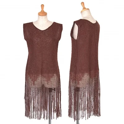 【最終値下げ】アナスイANA SUI ニットフリンジノースリーブ