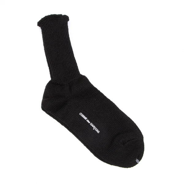 新品!コムデギャルソンCOMME des GARCONS ソックス 黒M位 (K-50880)