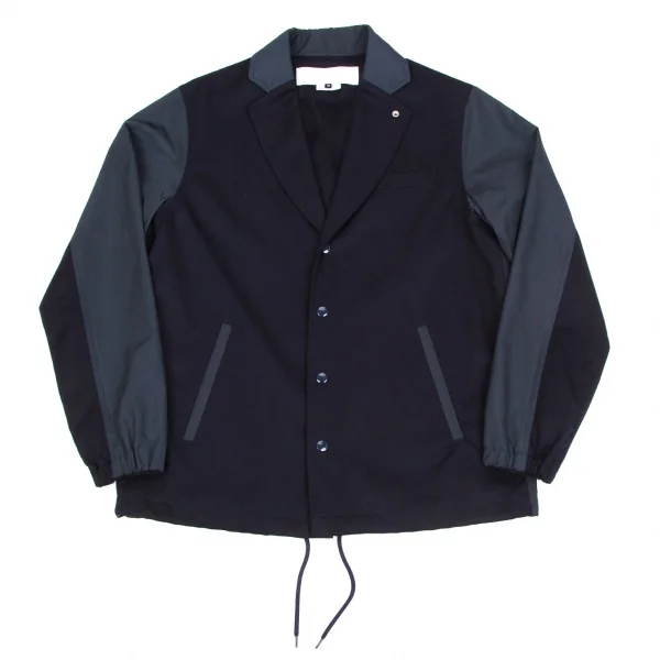 GANRYU Wool Switching Jacket Navy M K-50889_001