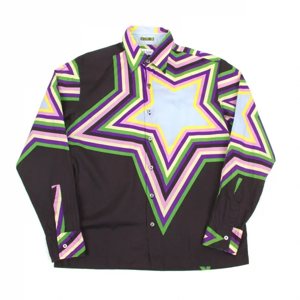 ポールスミスPaul Smith LONDON スタープリントコットンシャツ