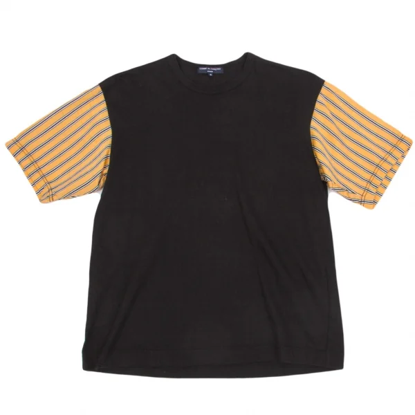 コムデギャルソン オムCOMME des GARCONS HOMME 袖ストライプ切替Tシャツ