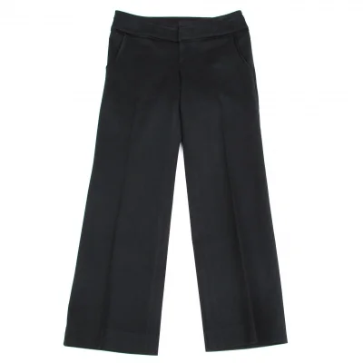 【SALE】ヴィヴィアンタムVIVIENNETAM コットンウールベルトパイピングパンツ 黒