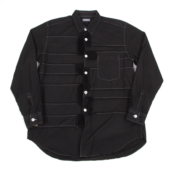 コムデギャルソン オムCOMME des GARCONS HOMME 製品染め切り替えデザインシャツ