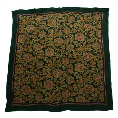 カルバンクラインCalvin Klein ダマスクプリントスカーフ 緑ボルドー他