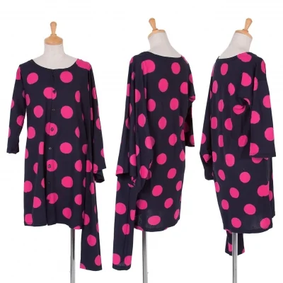 リミフゥLIMI feu ドット抜染変形袖カーディガン