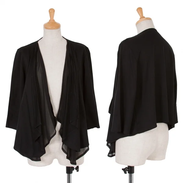 VIVIENNE TAM Layered Design Cardigan Black 1 K-51175_001