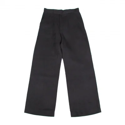 【SALE】ヨウジヤマモトファムYohji Yamamoto FEMME リネンパンツ 黒