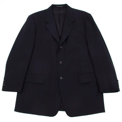 ヨウジヤマモト コスチュームドオムYohji Yamamoto COSTUME D' HOMME  ウールBジャケット 紺