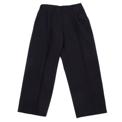 ヨウジヤマモト コスチュームドオムYohji Yamamoto COSTUME D' HOMME  2タックウールパンツ 紺