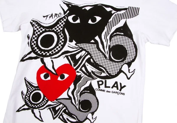 プレイ コムデギャルソンPLAY COMME des GARCONS岡本太郎Tシャツ 白黒