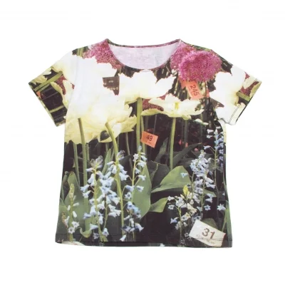 ポールスミス ブラックPaul Smith BLACK フラワー転写プリントTシャツ
