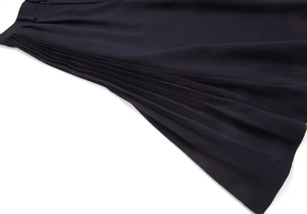 コムデギャルソンCOMME des GARCONSサイドプリーツガウチョパンツ 濃紺