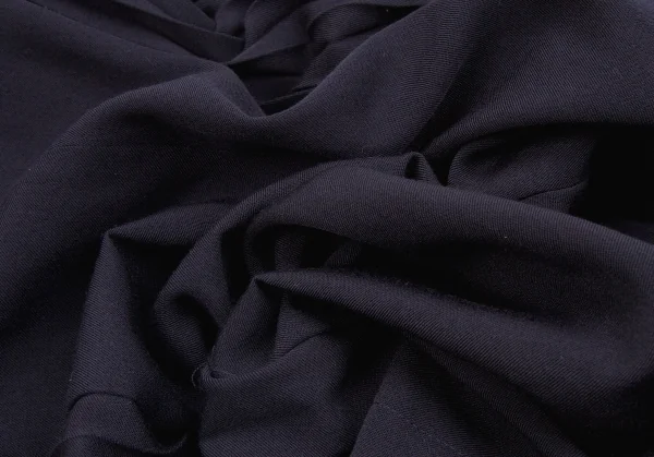 コムデギャルソンCOMME des GARCONSサイドプリーツガウチョパンツ 濃紺