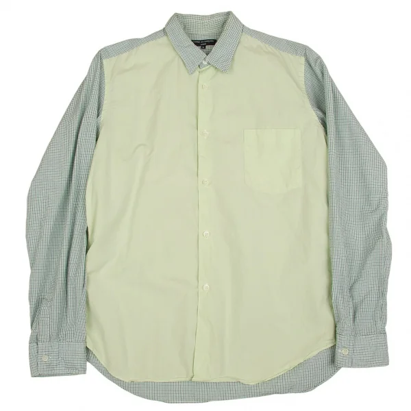コムデギャルソンオムCOMME des GARCONS HOMME フロント切替チェックシャツ