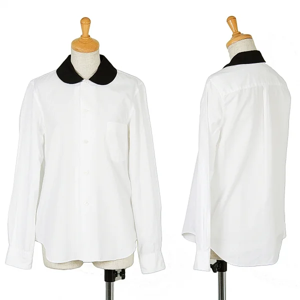 【SALE】コムコム コムデギャルソンCOMME des GARCONS ラウンドカラーコットンシャツ