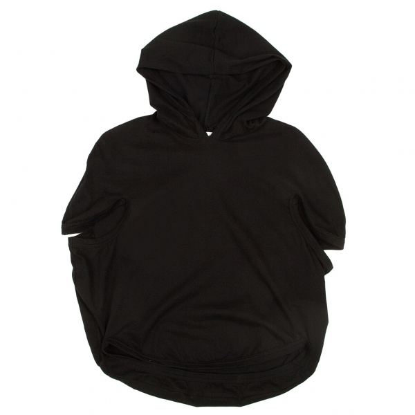 コムデギャルソンCOMME des GARCONS フードコットン変形スリーブ