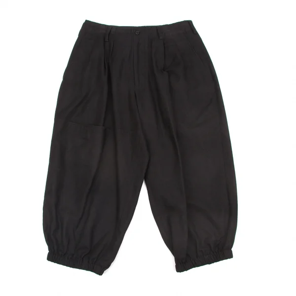 ヨウジヤマモト プールオムYohji Yamamoto POUR HOMME　コットンリネン裾絞りパンツ