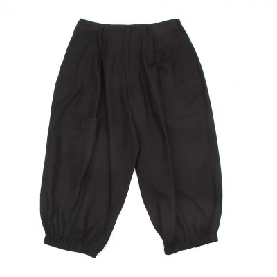 ヨウジヤマモト プールオムYohji Yamamoto POUR HOMME　コットンリネン裾絞りパンツ