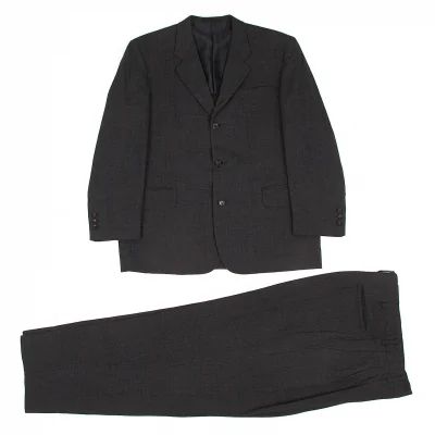 コムデギャルソンオムCOMME des GARCONS HOMME ウール3Bテーラードセットアップスーツ 霜降りグレー