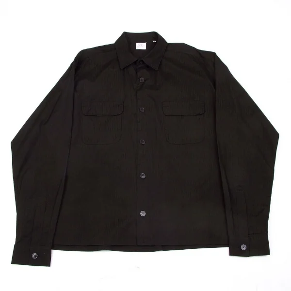 ヨウジヤマモト コスチュームドオムYohji Yamamoto COSTUME D' HOMME ステッチストライプフラップポケットシャツ