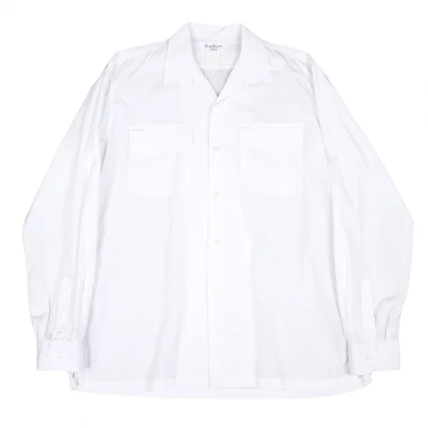 Yohji Yamamoto POUR HOMME Flap pocket Shirt White 3 K-53227_001