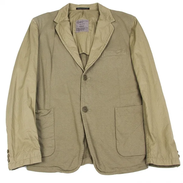 【最終値下げ】ヨウジヤマモトプールオムYohji Yamamoto POUR HOMME 天竺切替テーラードジャケット