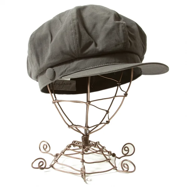 Yohji Yamamoto POUR HOMME Cotton casquette Grey  K-53487_001