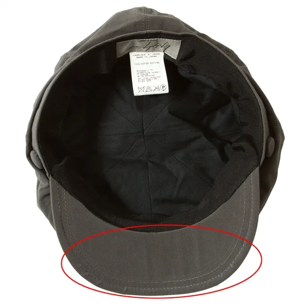 Yohji Yamamoto POUR HOMME Cotton casquette K-53487_007