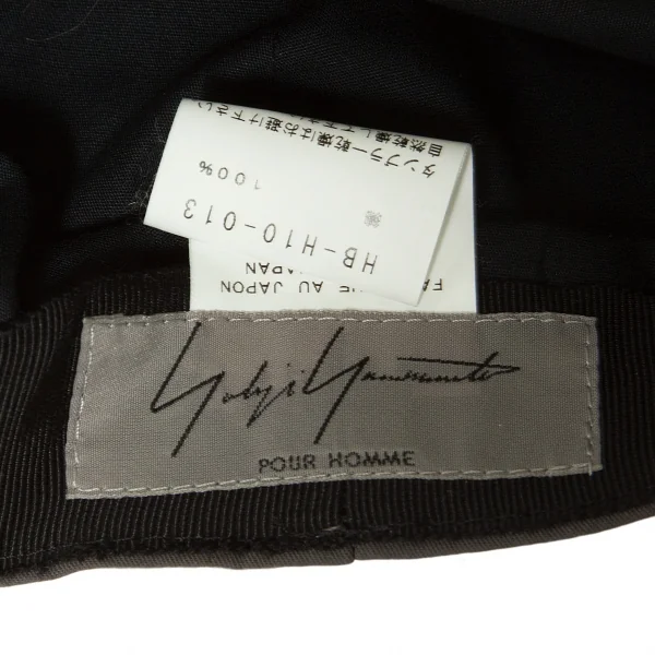 Yohji Yamamoto POUR HOMME Cotton casquette K-53487_009