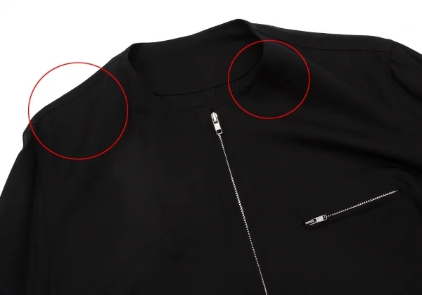 Y's for men Wool Gabardine Zip Jacket Black S-M (K-53671)