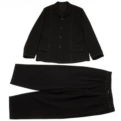 ワイズフォーメンY's for men ステッチデザインウールセットアップスーツ
