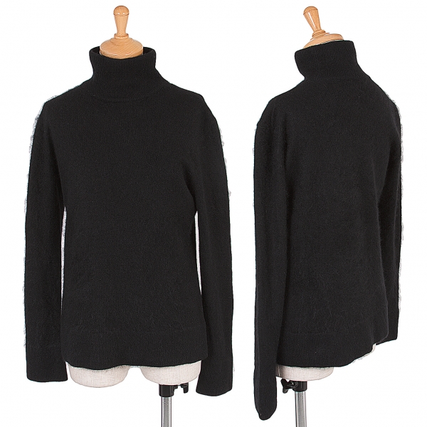 イッセイミヤケISSEY MIYAKE カシミヤハイネックニット 黒2 | DC