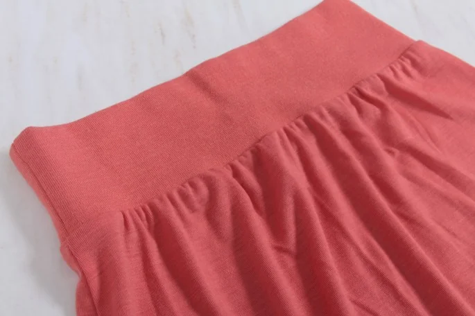 ISSEY MIYAKE Wool knit horizontal slit long skirt(K-3849) K-3849_003