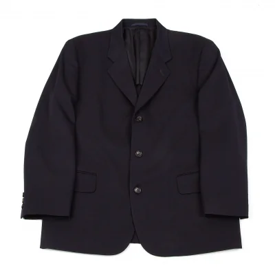 【SALE】コムデギャルソンオムCOMME des GARCONS HOMME ウールギャバ3Bジャケット 紺