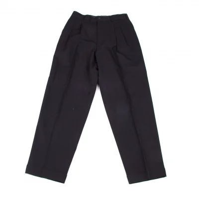 コムデギャルソンオムCOMME des GARCONS HOMME ウールギャバトラウザーパンツ 紺