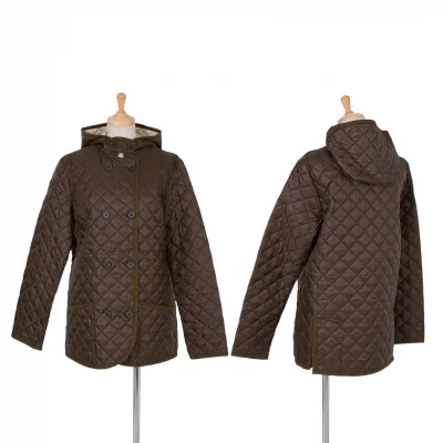 【SALE】フレッドペリーFREDPERRY キルティングパーカージャケット 茶ベージュ