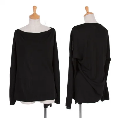 コムデギャルソンCOMME des GARCONS アクリルニットボートネックカットソー