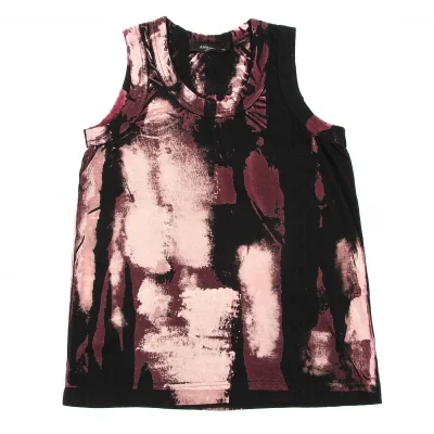 ジュンヤワタナベコムデギャルソンJUNYA WATANABE COMME des GARCONS ブリーチアウトプリントタンクトップ