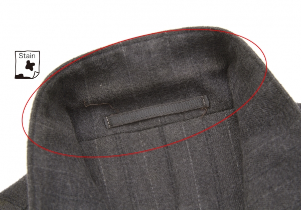 ワイズフォーメンY's for men コットン起毛ストライプジャケット