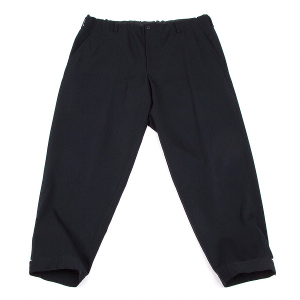 サマーセール ミニグランド バンドル for ワイズフォーメンY's men 紺S ウールギャバ裾ボタンパンツ パンツ