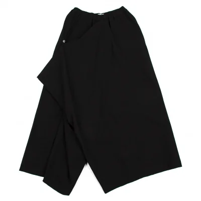 【SALE】プランテーションPlantation ウールワイドサルエルパンツ 黒