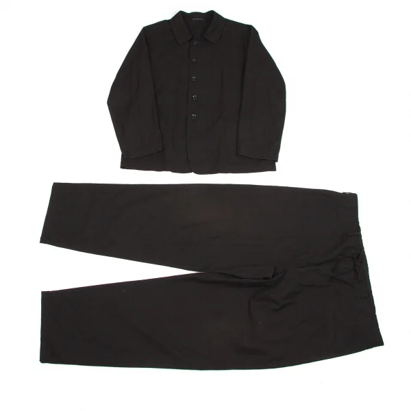 Yohji Yamamoto POUR HOMME Cotton Suit Black 3 K-55417_001