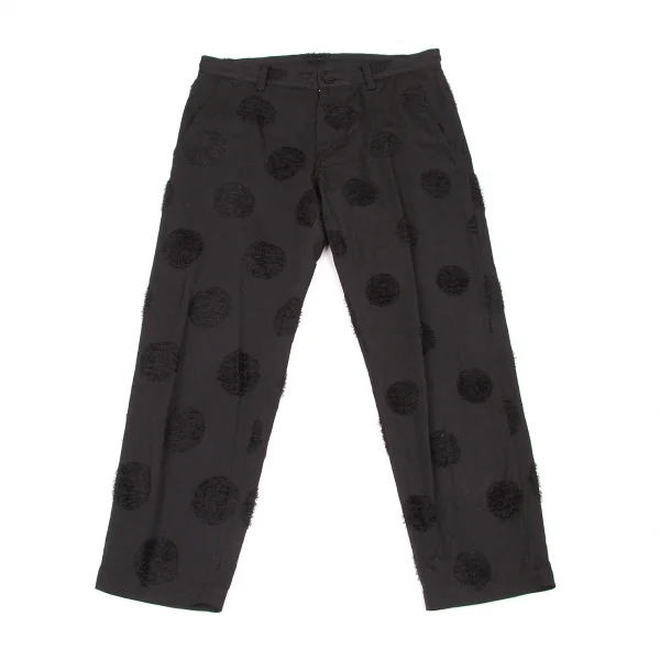 【SALE】ワイズY's ポリコットンドット柄織パンツ