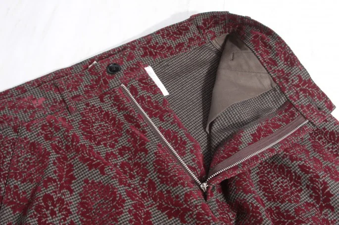 コムデギャルソンコムデギャルソン　キュロットパンツ　美品 コムデギャルソンCOMME des GARCONS 千鳥フロッキーパンツ エンジS (K