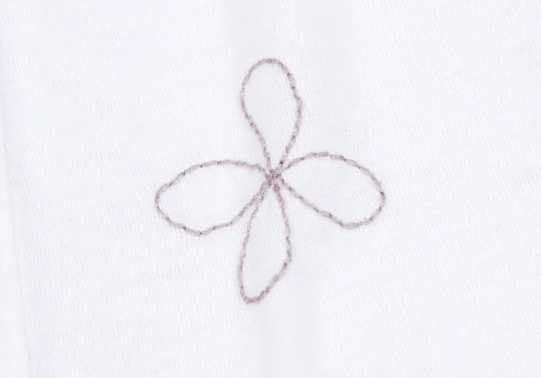トップス \"issey miyake haat\"stitch design shirt SALE) ISSEY MIYAKE HaaT Stitch embroidery T Shirt White 2 (K