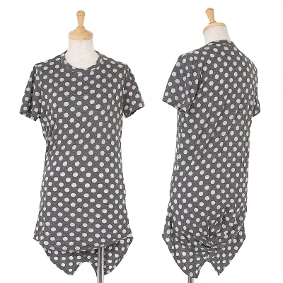 【最終値下げ】ヨウジヤマモトファムYohji Yamamoto FEMME フィッシュテールドットTシャツ