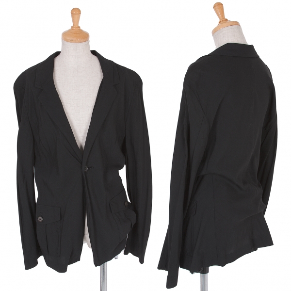 【メーカー直送】 ヨウジヤマモト ノアールYohji Yamamoto NOIR レーヨンリネン ジャケット・アウター