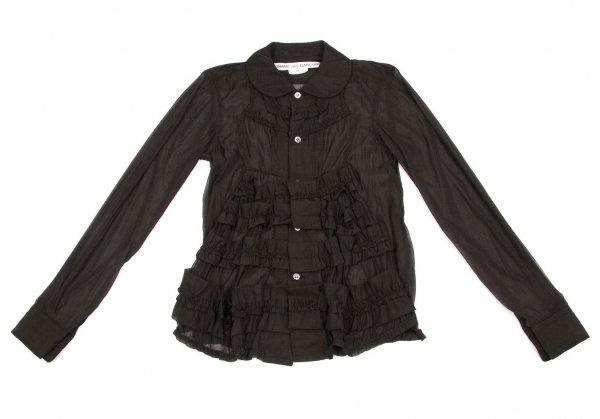 SALE】コムデギャルソンCOMME des GARCONS ギャザー切替ラウンド